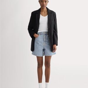 Everlane A line Denim Short in Light Indigo